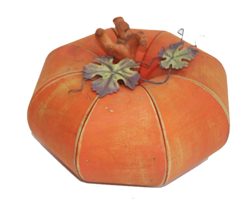 natural solid wooden halloween pumpkin