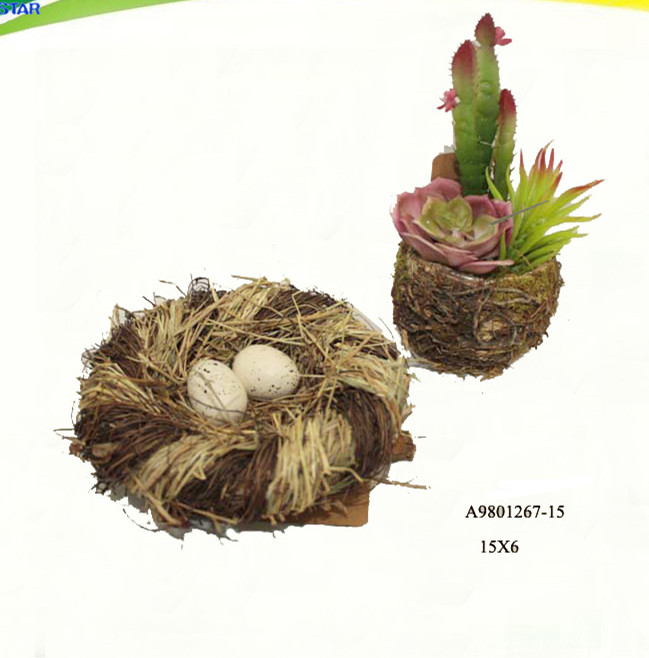 Garden bird nest  decorations