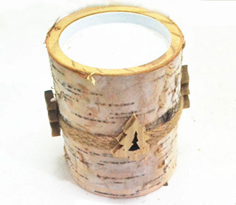 birch wood cylindar decorations
