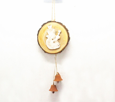 wood snowman hanging decorations
