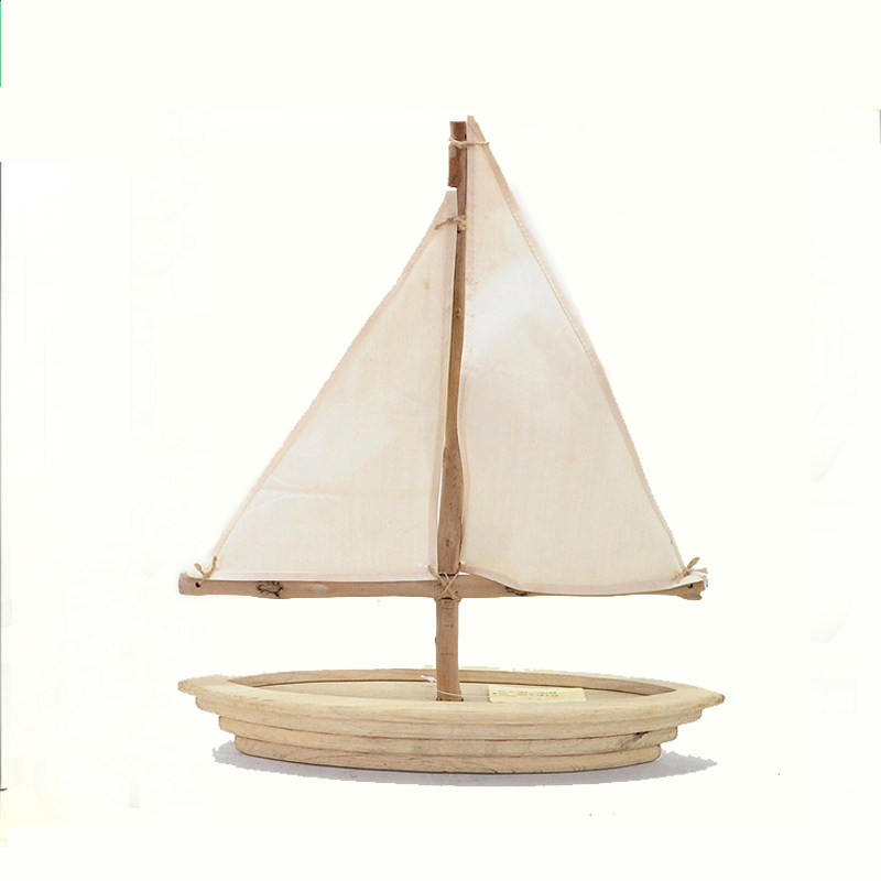 driftwood sailboat decorations with natural looking