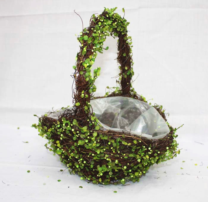 rattan flower girl basket supplies