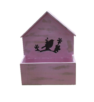 primitive easter small wooden birdhouse planter