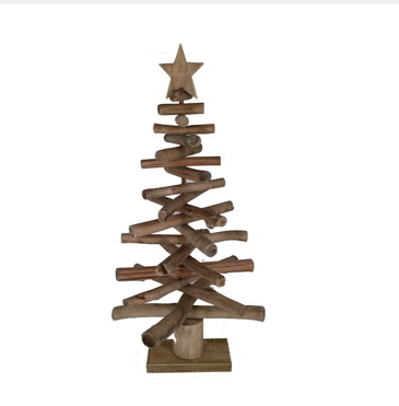 wood twig flodable christmas tree for table