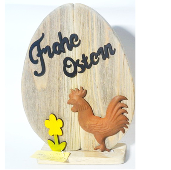 wood easter egg shape board decorations